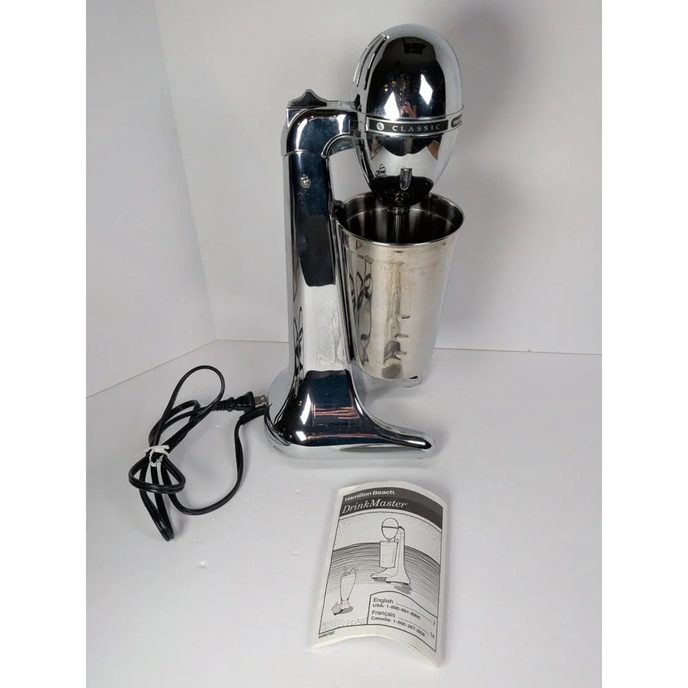 Hamilton Beach 730CT Drink Master Classic Chrome Milkshake Machine Mixer